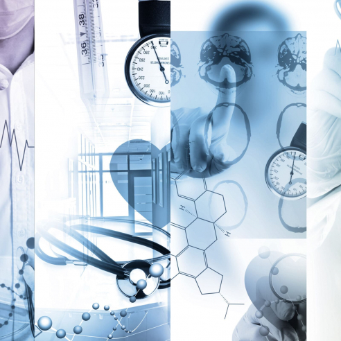 Medical services photo collage